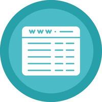 Web Programming Glyph Due Circle Icon Design vector