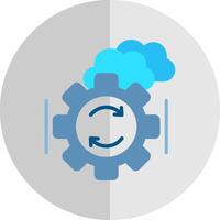 Backup And Recovery Flat Scale Icon Design vector