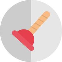 Plunger Flat Scale Icon Design vector