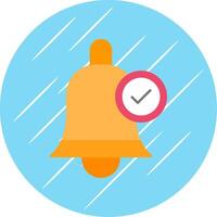 Bell Flat Circle Icon Design vector
