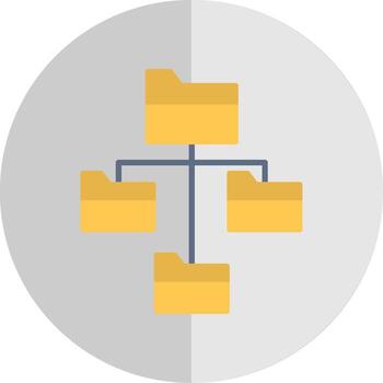 archivo sistema plano escala icono diseño vector