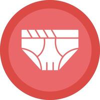 Underwear Glyph Due Circle Icon Design vector