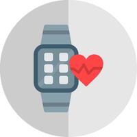 Heart Rate Flat Scale Icon Design vector