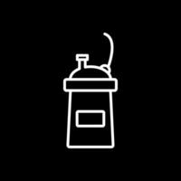 Protein Shake Line Inverted Icon Design vector