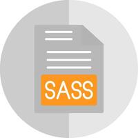 Sass Flat Scale Icon Design vector