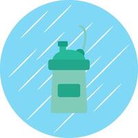 Protein Shake Flat Circle Icon Design vector