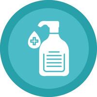 Liquid Soap Glyph Due Circle Icon Design vector