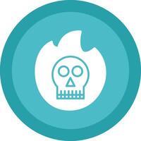 Ectoplasm Glyph Due Circle Icon Design vector