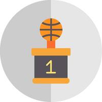 Basketball Flat Scale Icon Design vector