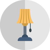 Lamp Flat Scale Icon Design vector