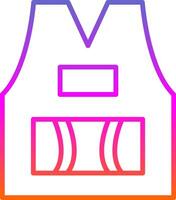 Sleeveless Line Gradient Icon Design vector