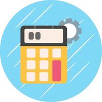 Calculator Flat Circle Icon Design vector