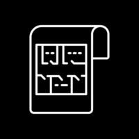 Build Planning Line Inverted Icon Design vector