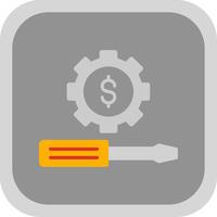 Money Management Flat round corner Icon Design vector