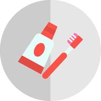 Toothpaste Flat Scale Icon Design vector