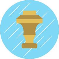 Curtain Top Flat Circle Icon Design vector