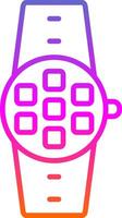 Apps Line Circle Sticker Icon vector