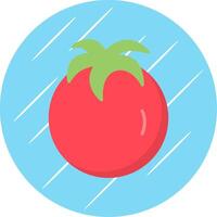 Tomatoes Flat Circle Icon Design vector