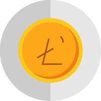 Litecoin Flat Scale Icon Design vector