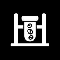 Quality Check Glyph Inverted Icon Design vector