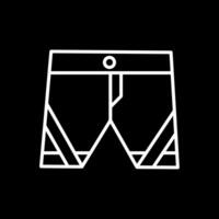 Boxer línea invertido icono diseño vector