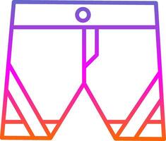 Boxer Line Gradient Icon Design vector