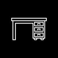 Cabinet Line Inverted Icon Design vector