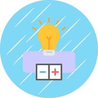 Electrical Circuit Flat Circle Icon Design vector