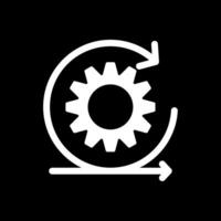 Scrum Glyph Inverted Icon Design vector