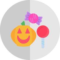 Trick or Treat Flat Scale Icon Design vector