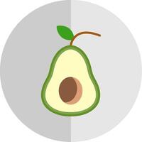 Avocado Flat Scale Icon Design vector