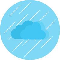 Clouds Flat Circle Icon Design vector
