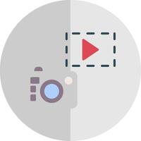 Camera Flat Scale Icon Design vector