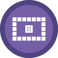 Board Games Line Shadow Circle Icon Design vector