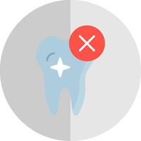 Rejected Flat Scale Icon Design vector