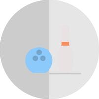 Bowling Flat Scale Icon Design vector