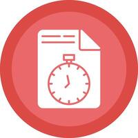 Document Line Shadow Circle Icon Design vector