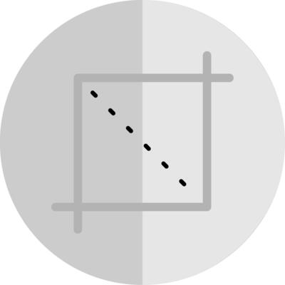 Crop Flat Scale Icon Design