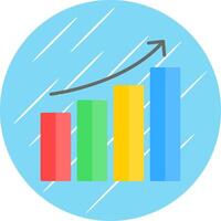 Data Analytics Flat Circle Icon Design vector