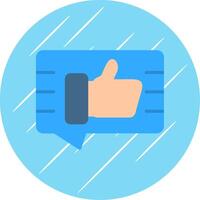 Feedback Flat Circle Icon Design vector