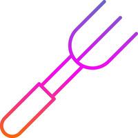 Fork Line Gradient Icon Design vector