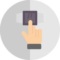 Smartwatch Flat Scale Icon Design vector