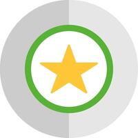 Star Flat Scale Icon Design vector