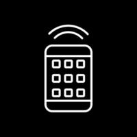 Remote Control Line Inverted Icon Design vector