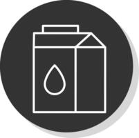 Milk Glyph Due Circle Icon Design vector