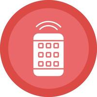 Remote Control Glyph Due Circle Icon Design vector