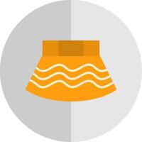 Skirt Flat Scale Icon Design vector