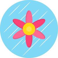 amarilis plano circulo icono diseño vector