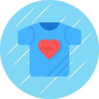 shirt Flat Circle Icon Design vector