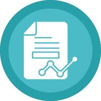 Data Report Glyph Due Circle Icon Design vector